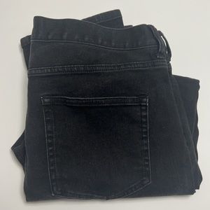 Everlane Black High Rise Straight Jeans